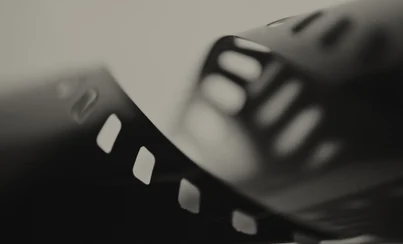 Pellicule de film déroulée